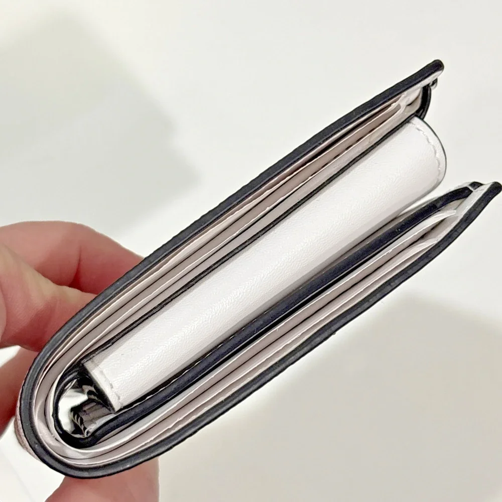 Michael Kors Cooper Logo and Striped Billfold White Palm Green Unisex Wallet - Picture 12 of 12